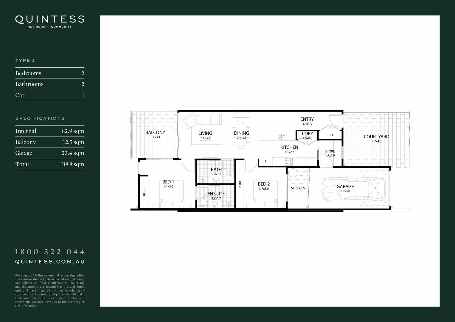Quintess Retirement Community is the perfect lifestyle choice. Villa 228