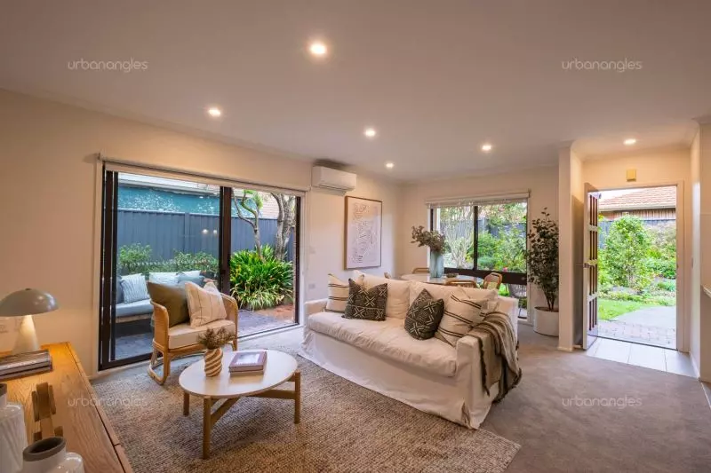 Exclusive two-bedroom villa featuring a pristine backyard