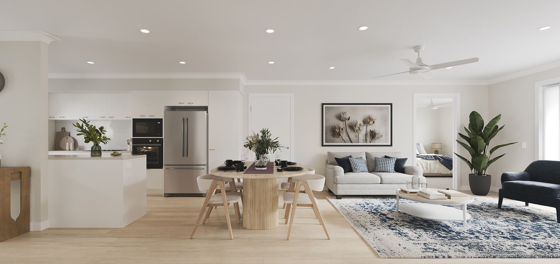 3 Bed + 1 Bath + Powder Room 'Winton' Design Villa