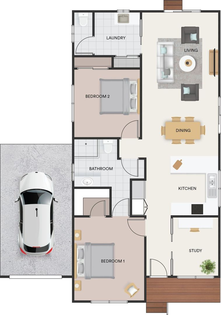 Lifestyle Communities Casey Fields - Spacious 2-bedroom home with study packed with features