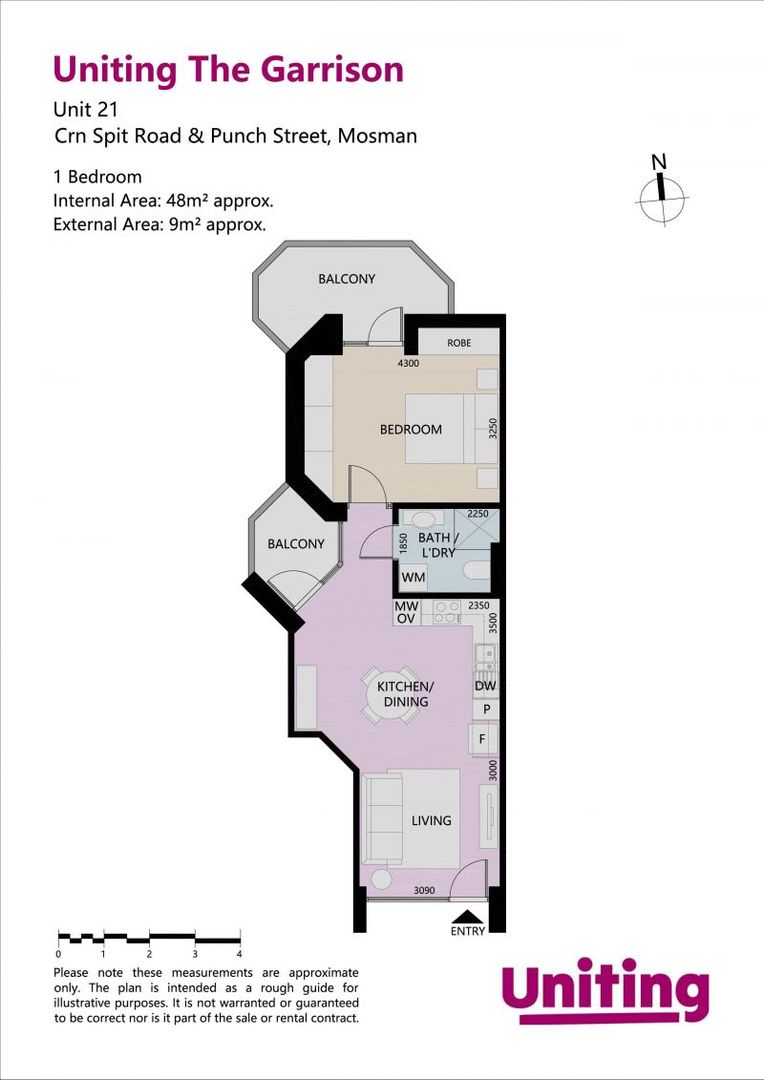 Renovated 1-bedroom apartment in the heart of Mosman