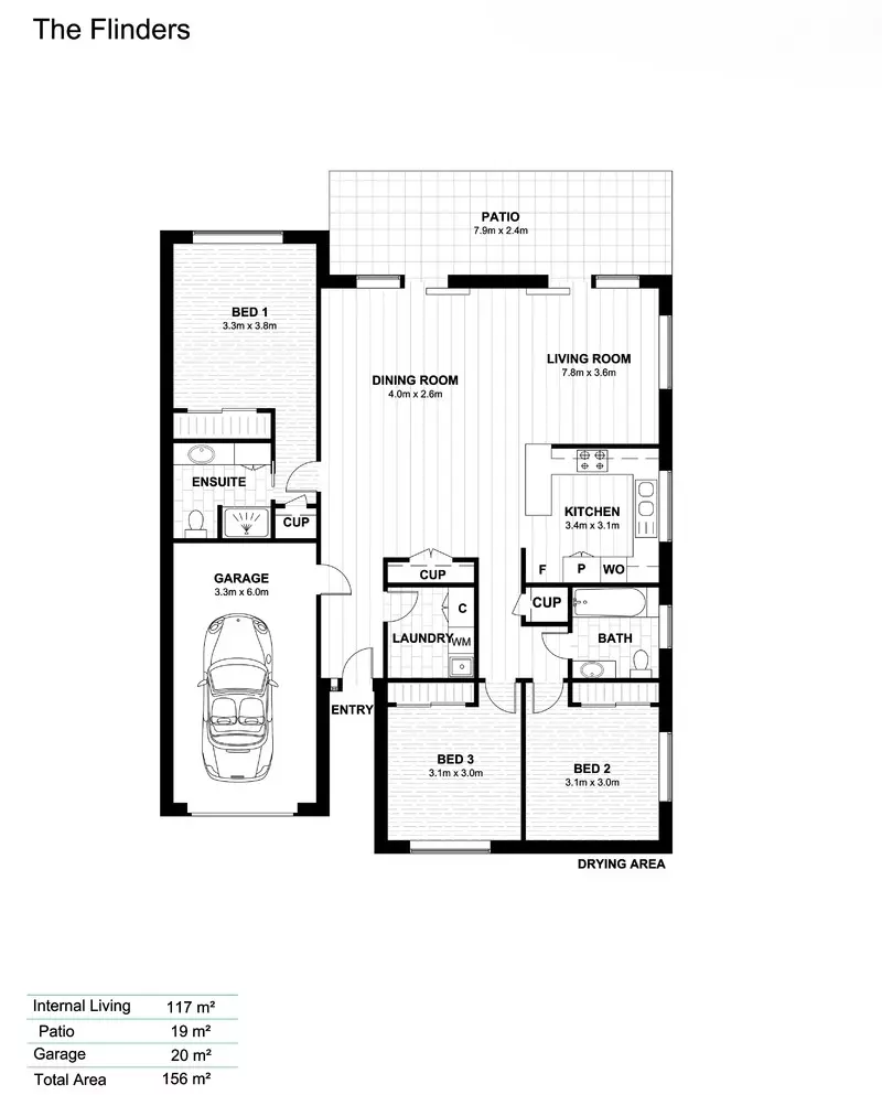 Inviting Three-Bedroom Villa in Garden Setting