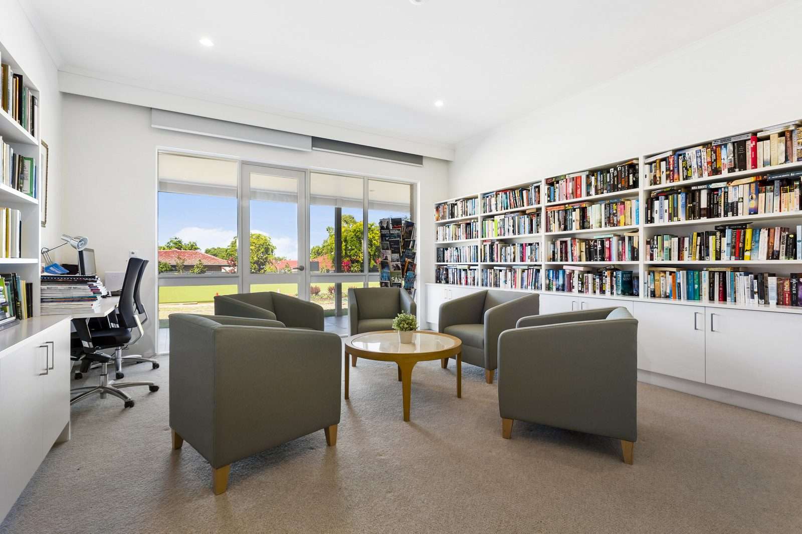 North-facing two-bedroom villa with private backyard