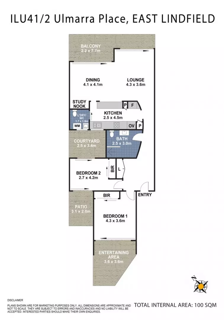 Refurbished large 2-bedroom unit with 4 outdoor spaces