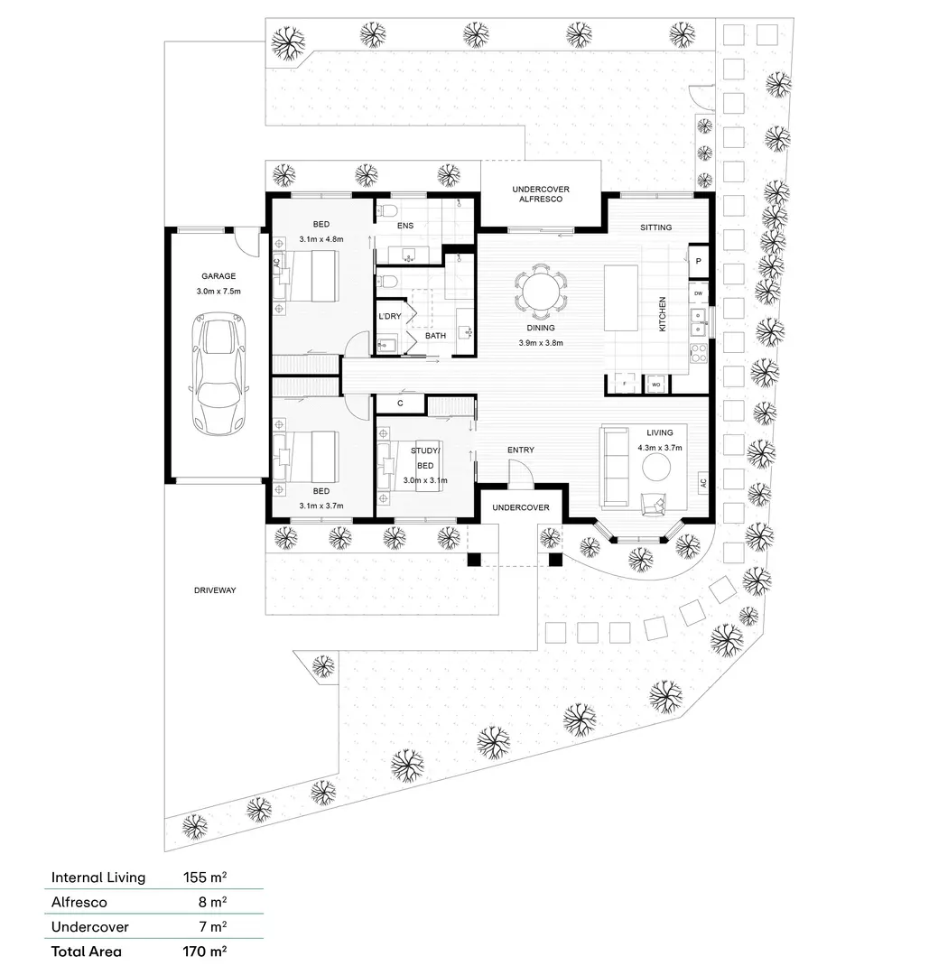 Modern Living, Peaceful Setting