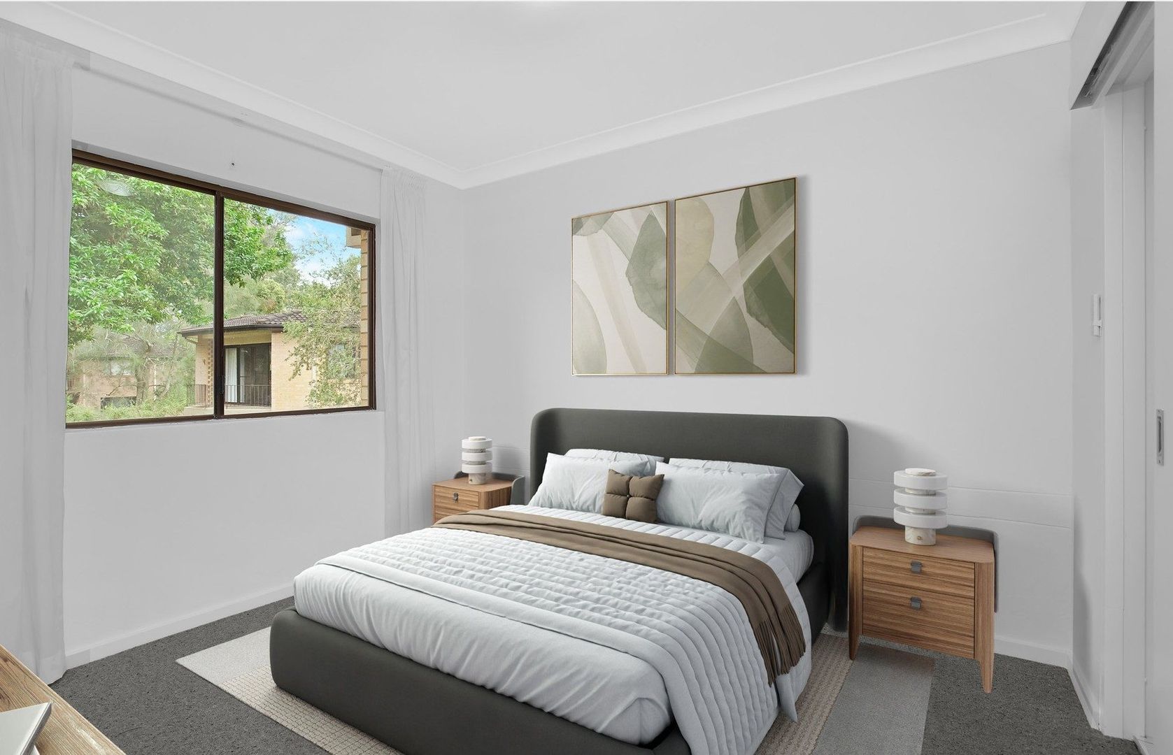 Apt 36 – Delightful 1-bedroom with garden outlook