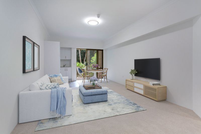 Quiet and privately located apartment with leafy outlook