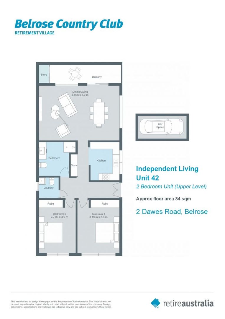 Immaculately maintained spacious unit right in the village centre.