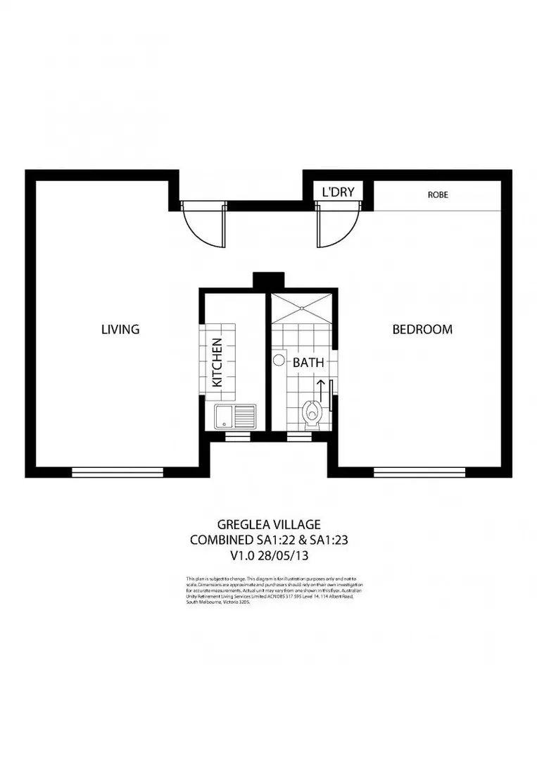 Modern, Serviced One-Bedroom Apartment