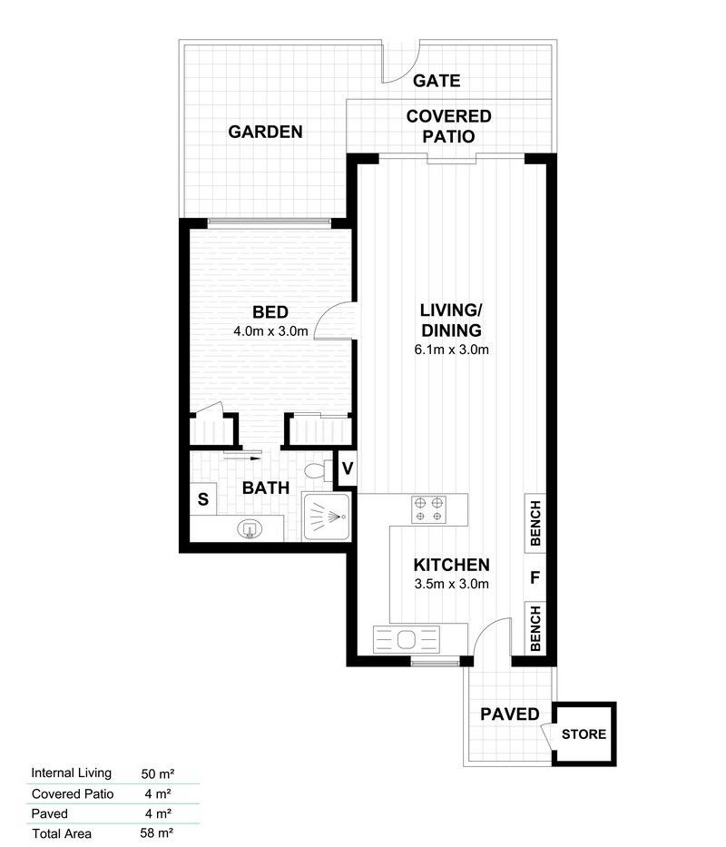 Freshly Updated Ground-Level Unit with Garden