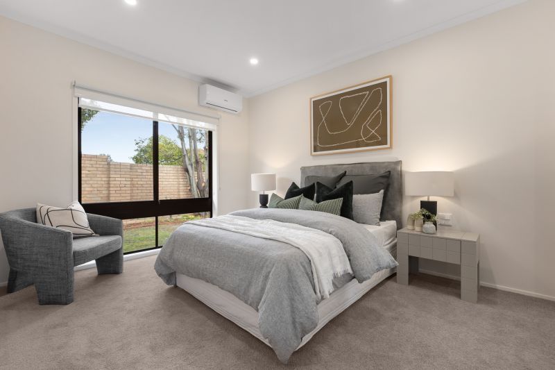 North-facing two-bedroom villa with private backyard