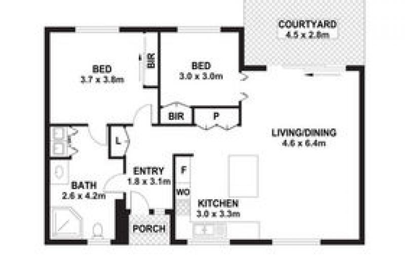 Ground level unit close to the Centenary Centre