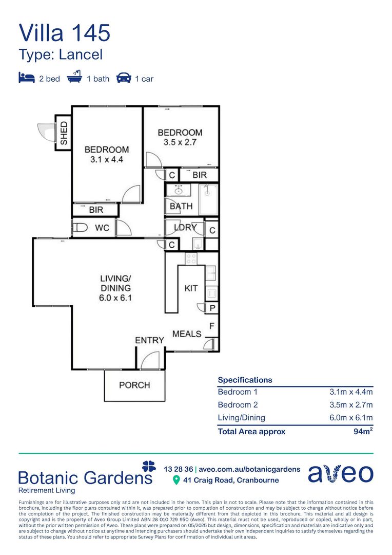 Newly refurbished 2-bed villa with open-plan kitchen