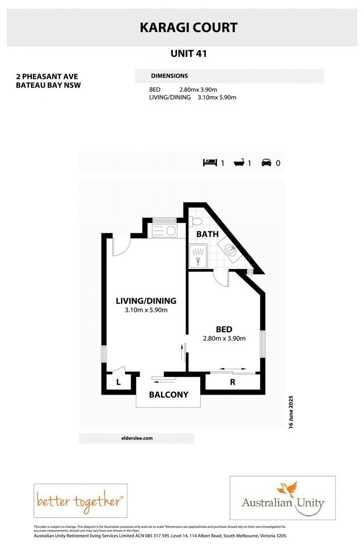 One Bedroom, Upper Level, Low Maintenance Unit!