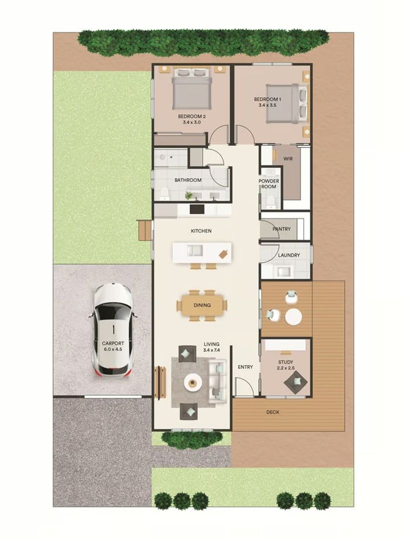 Lifestyle Communities Woodlea - This two-bedroom plus study home pulls out all the stops