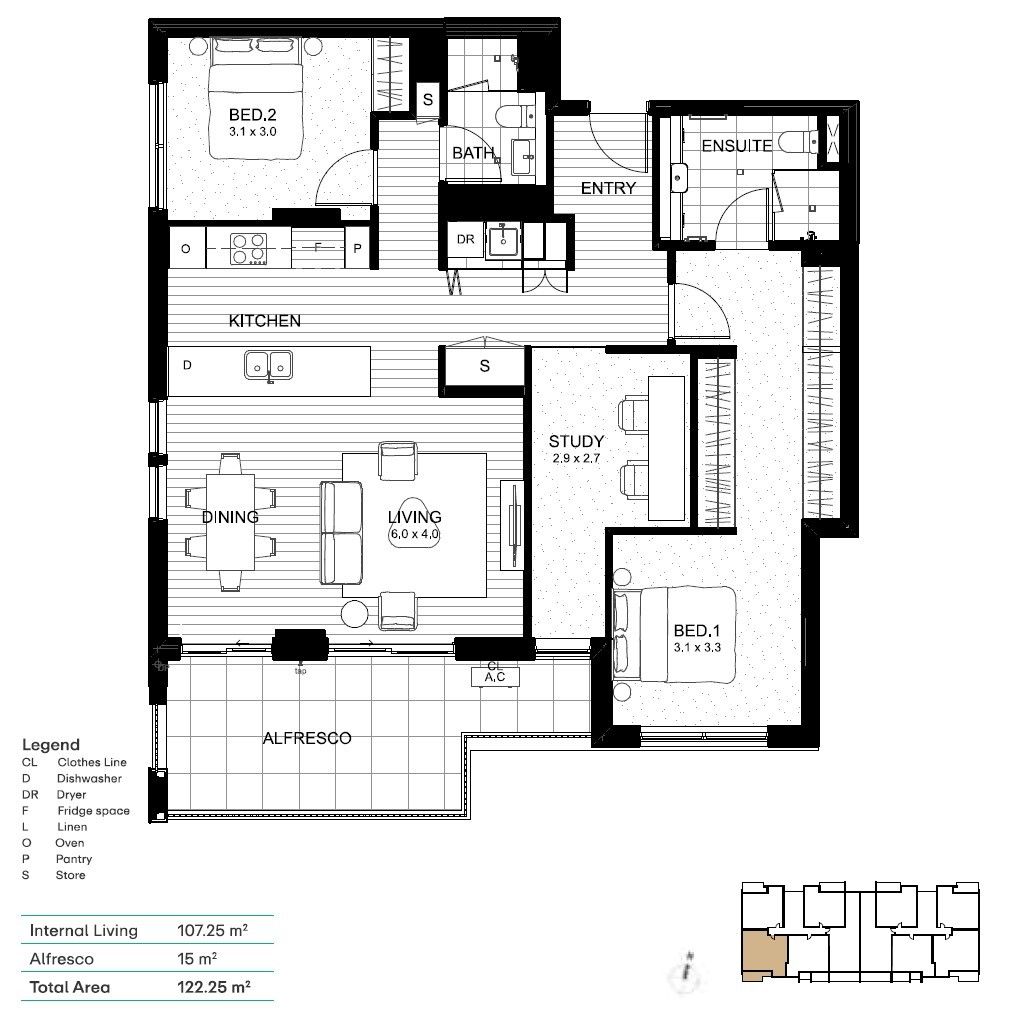 Luxurious Bushland Apartment with Designer Finishes and Study