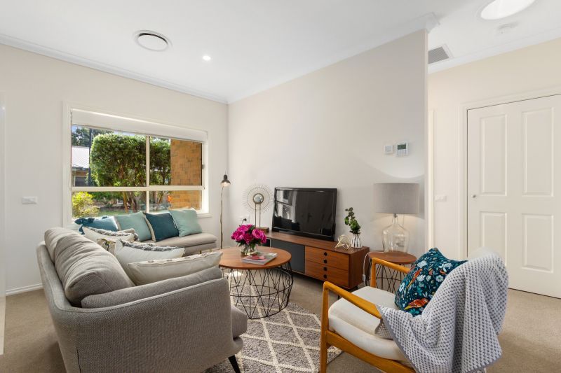 Modern villa near village entrance