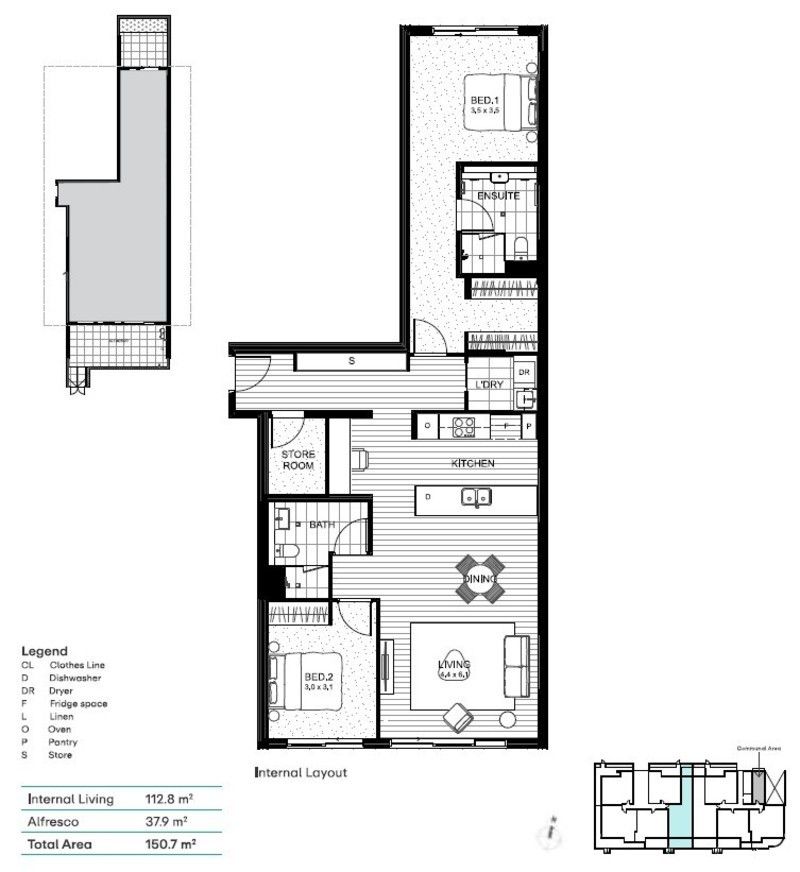 Spacious Ground Floor Apartment - 'Swan' Floorplan Design