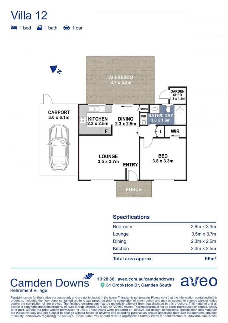 Gorgeous, bright one-bed villa!