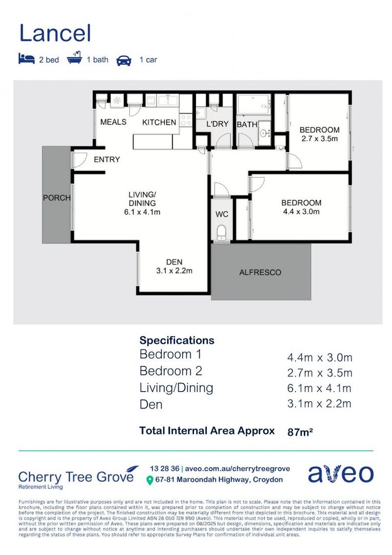 Well positioned two-bedroom villa