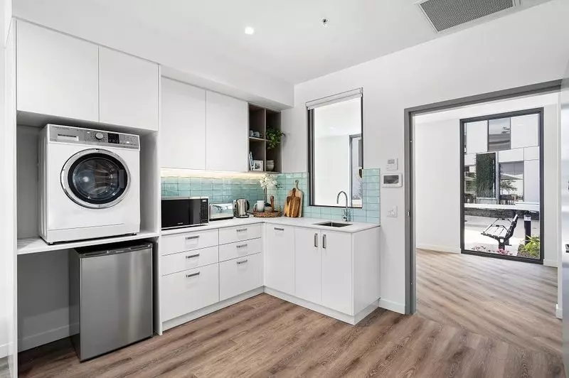 A ground-floor apartment featuring large terrace for easy access for visitors and parking.