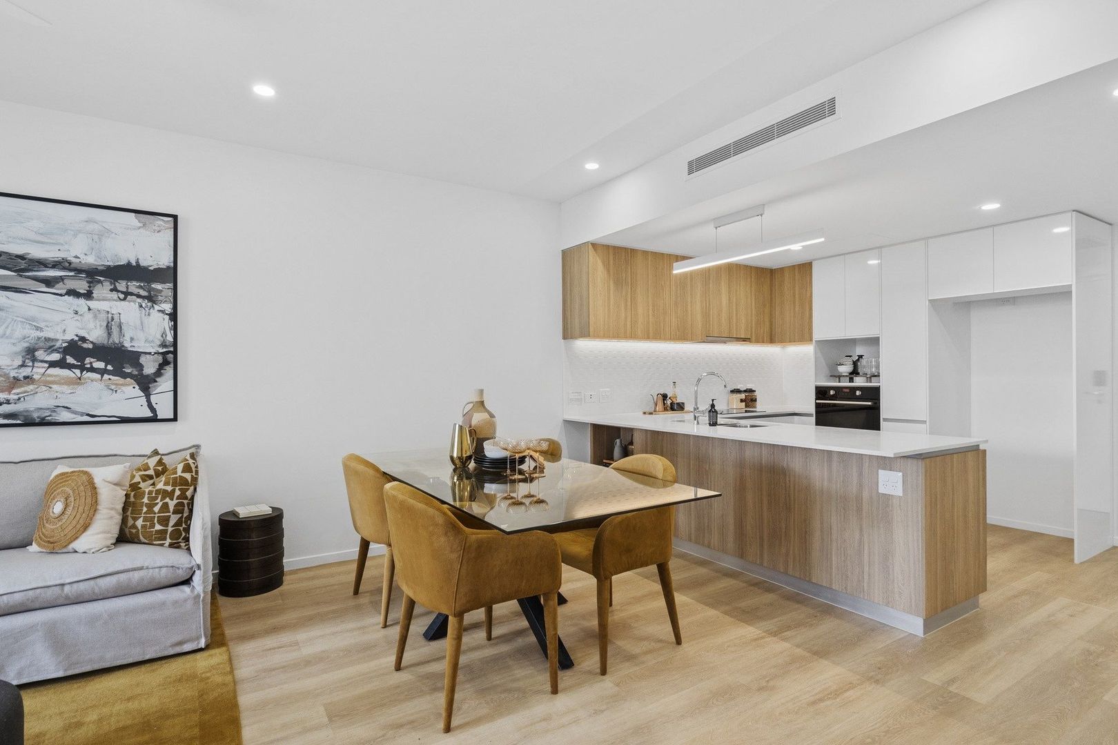Open-plan two-bedroom apartment