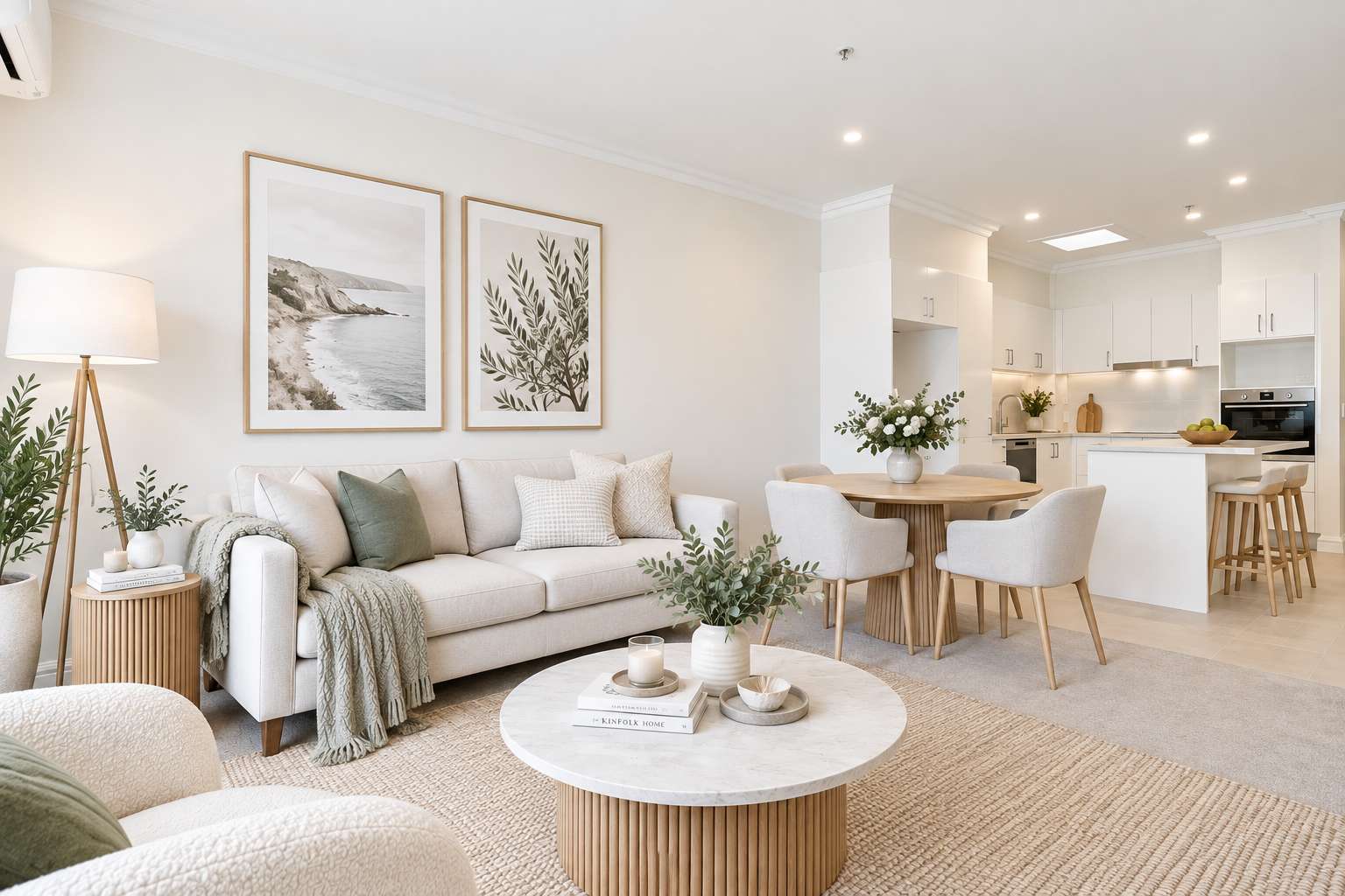 Stylish one-bedroom apartment with a sunny double balcony