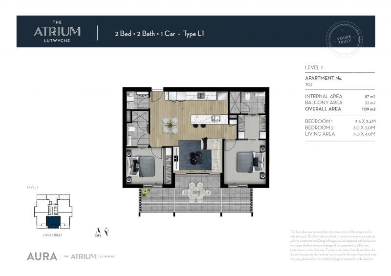 Top floor, north-facing apartment with expansive views