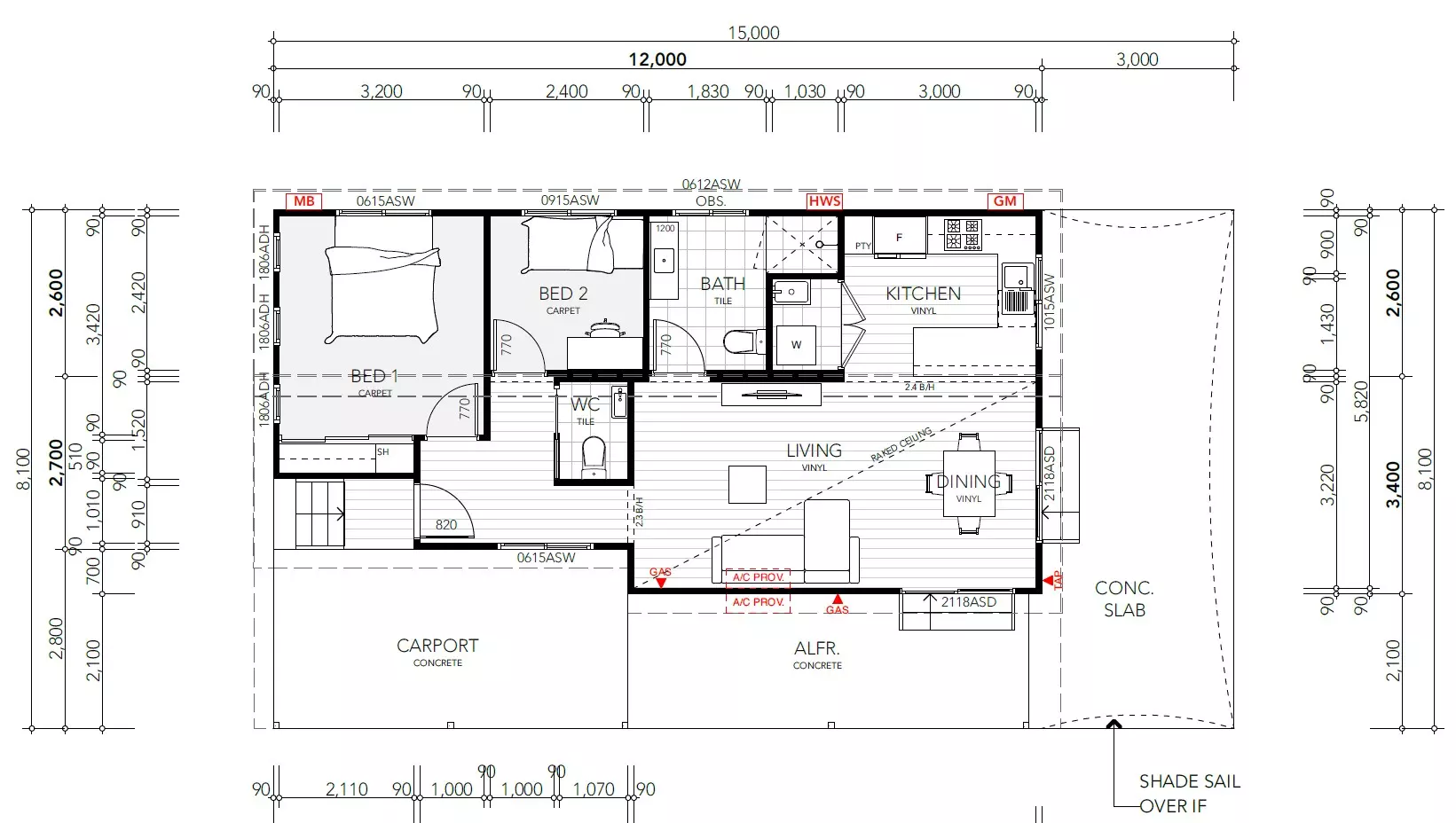 UNDER CONTRACT / DEPOSIT TAKEN - Brand New Home - Two Bedrooms - Large and Covered Outdoor Living areas - Turn Key Opportunity