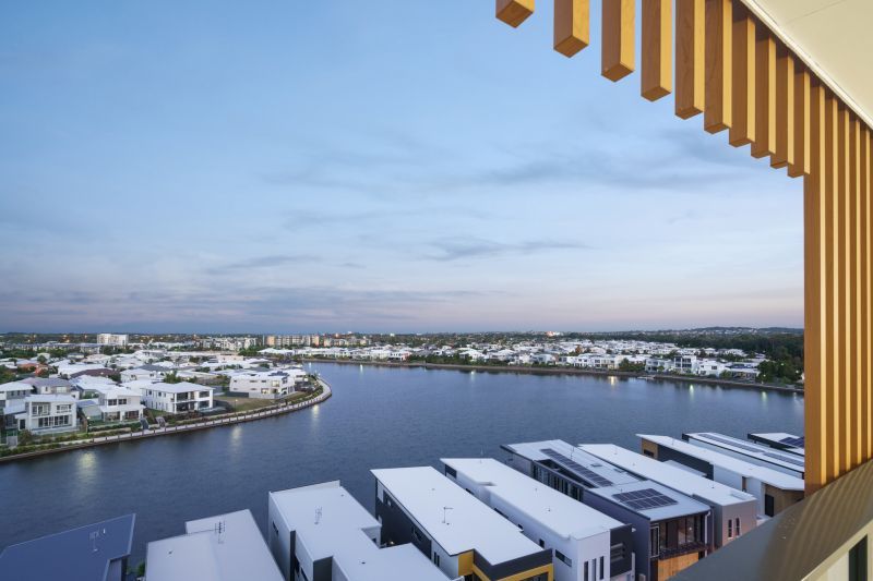 Top-Floor Living with Water Views