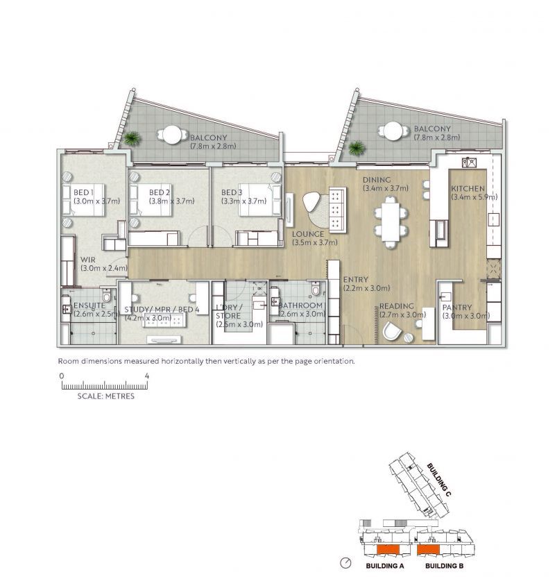 The largest floorplan built - Only one apartment remaining!