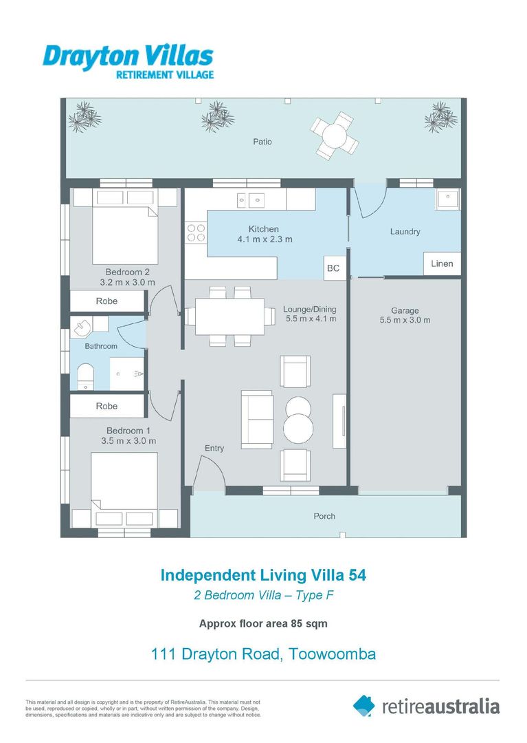 Retire in an established and welcoming community in a modern unit