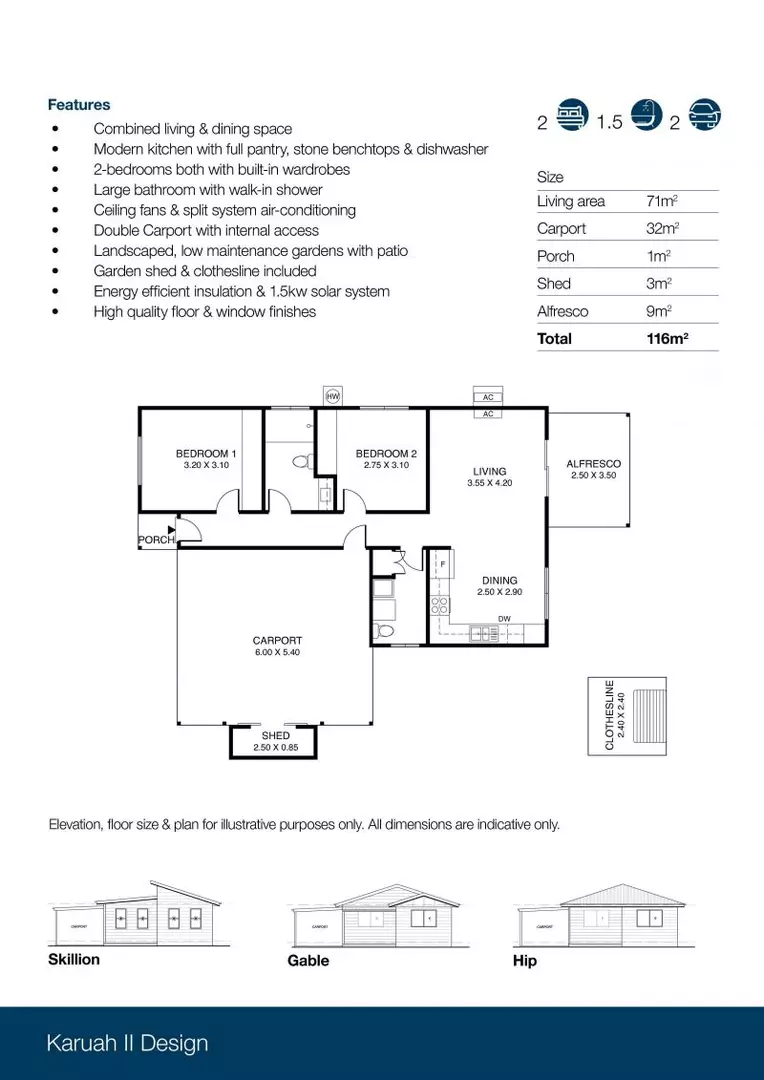 2 Bedroom Home - Karuah Design