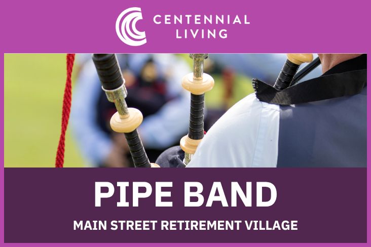 Come Watch the Victoria Police Pipe Band at Main Street Retirement Village!