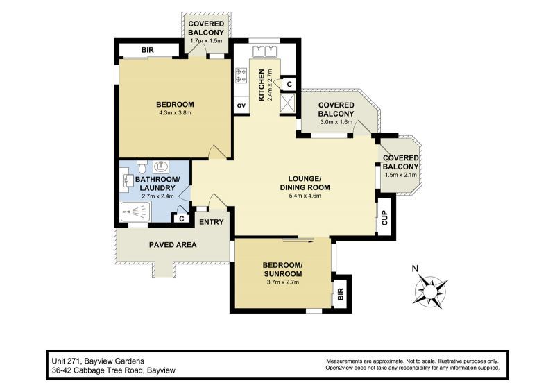 Private two-bedroom unit nestled in serene location