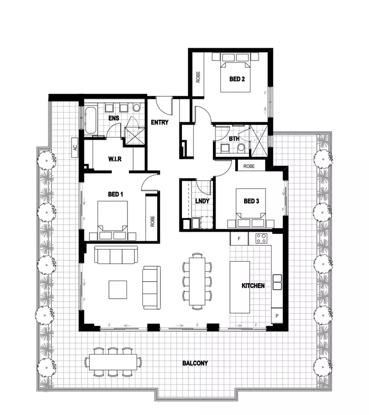 Outstanding 3 Bedroom Penthouse