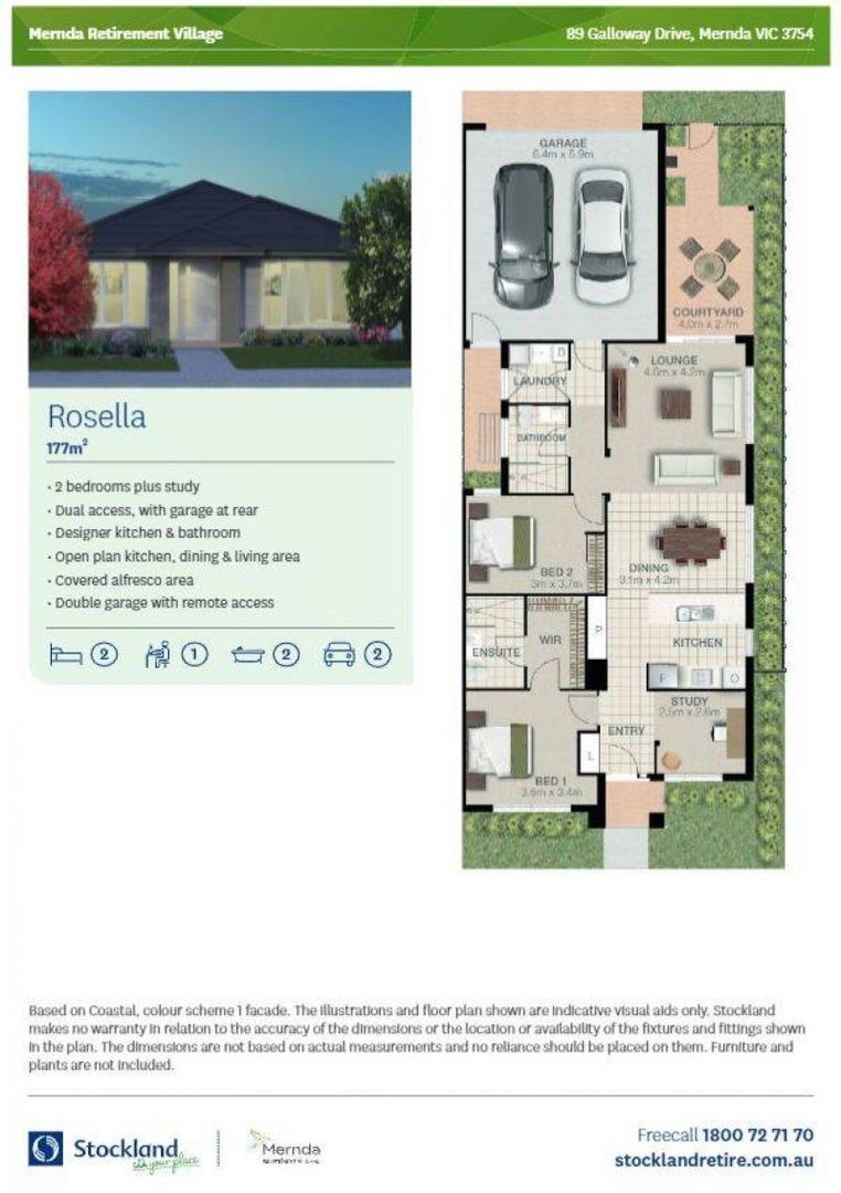 Secure your spot in the popular Mernda Village  spacious 2 bed villa with rare double garage