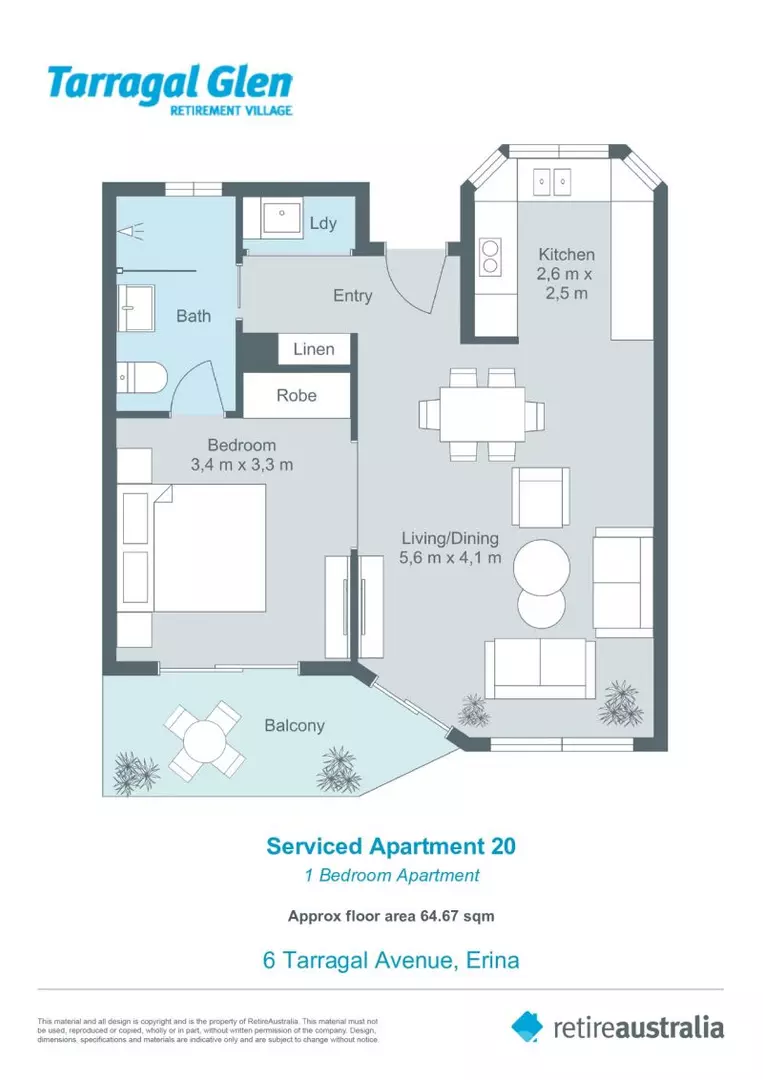 Ground floor apartment with enclosed balcony