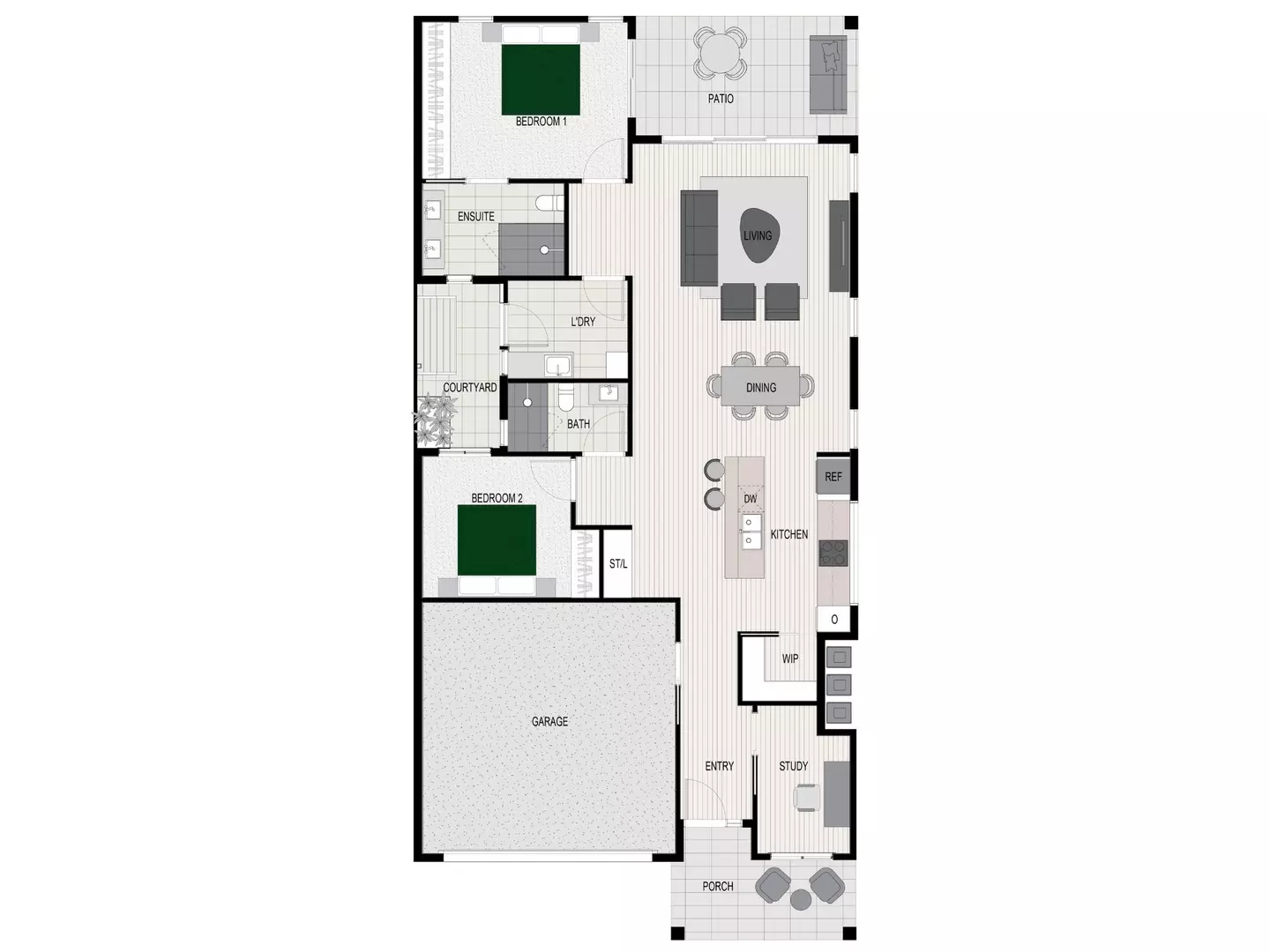 Halcyon Gables - The Byron | 2 bedroom home