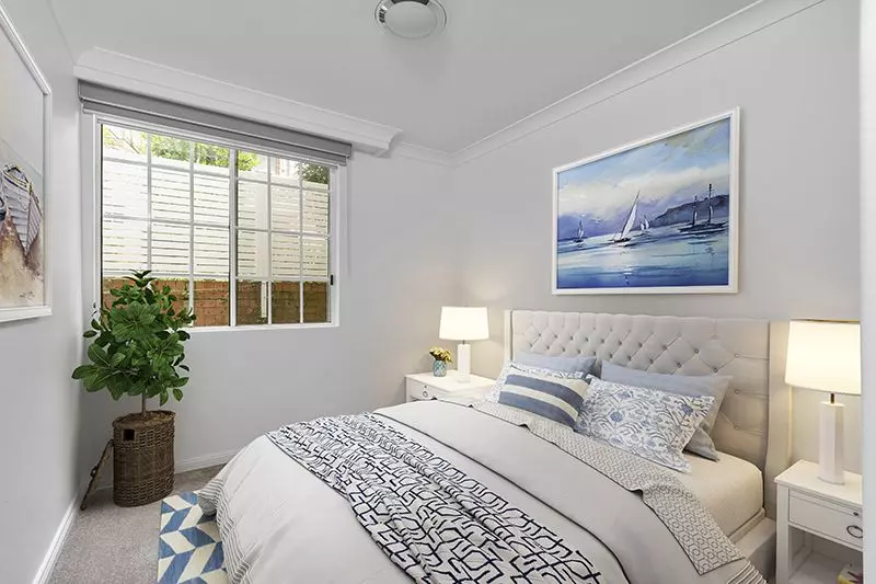 Newly renovated ground floor unit in perfect garden corner position.