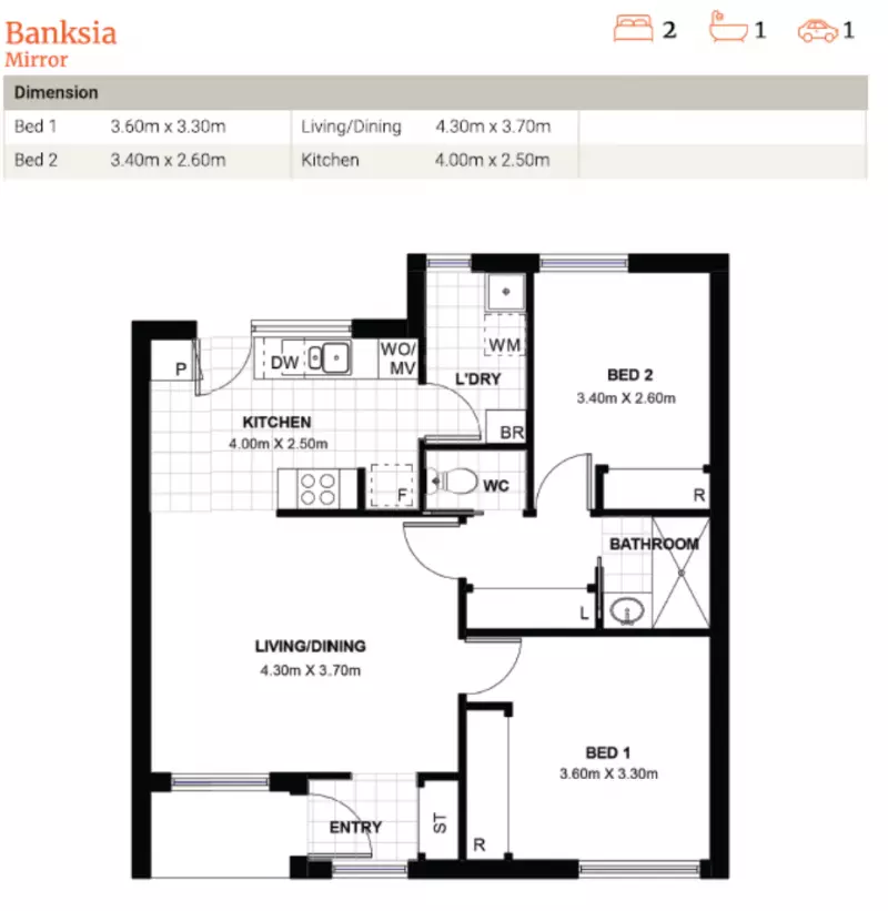 Light & bright two bedroom fully refurbished unit