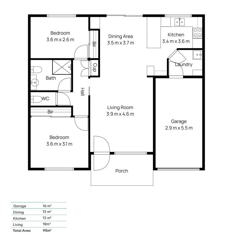 Corner Position with Private Courtyard