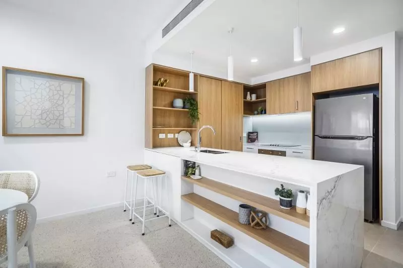 Sun-drenched north-facing apartment with spacious living