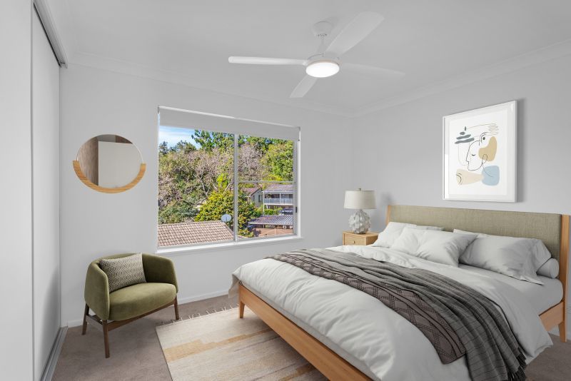 Elevated 2-bedroom villa with scenic views of the trees