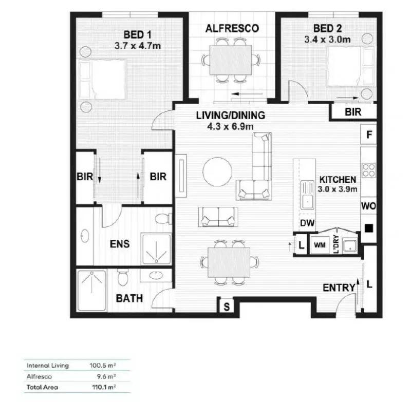 Spacious Living, First Floor Position