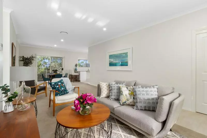 Modern villa near village entrance