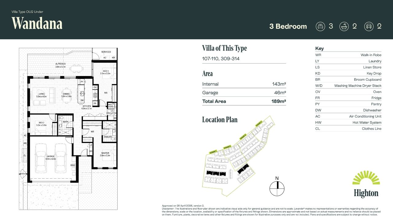 Three Bedroom Wandana Villa - Coming Soon