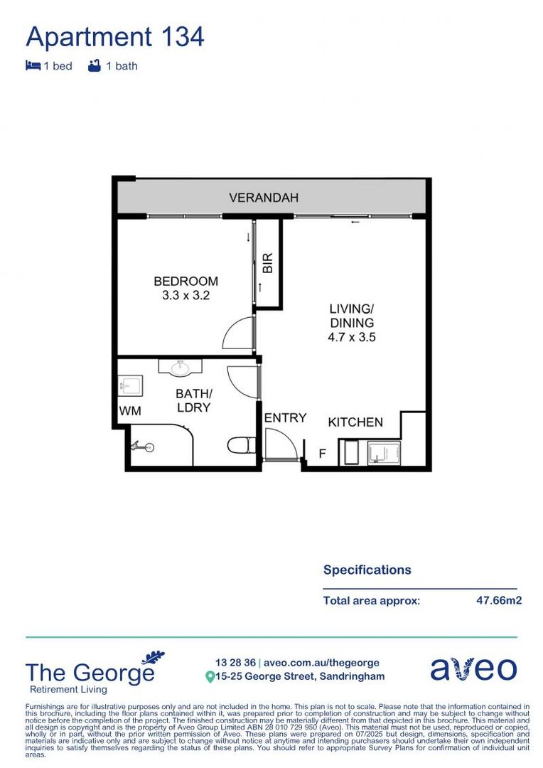 Delightful one-bedroom apartment on the ground floor