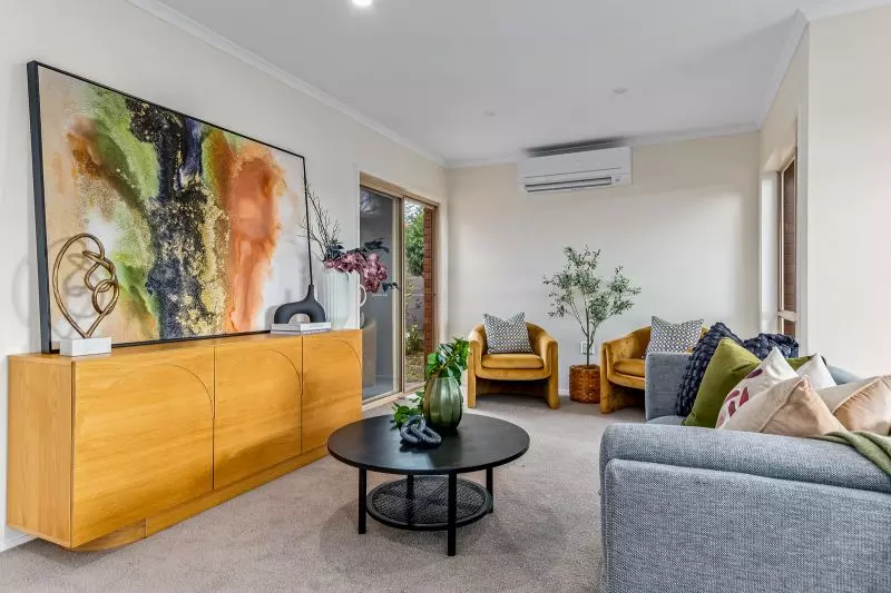 Rare north-facing corner home with garden views