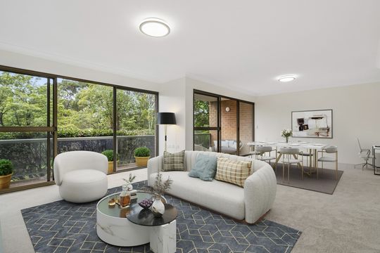 Spacious two-bedroom residence in a peaceful setting